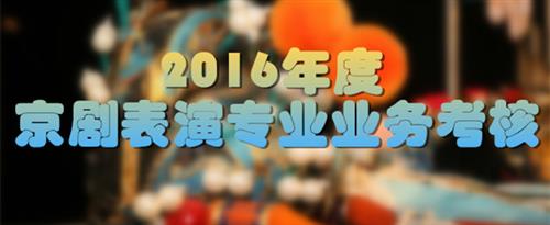 操逼暴风操逼,抠逼国家京剧院2016年度京剧表演专业业务考...